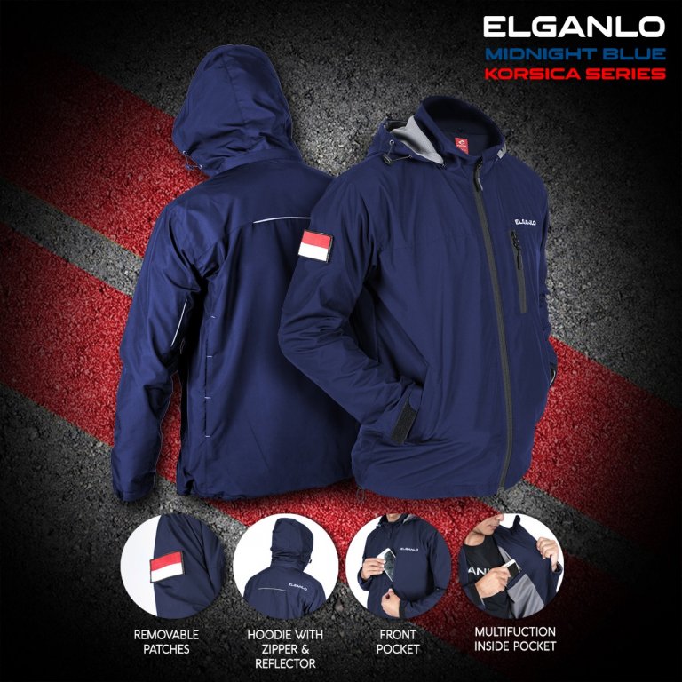 Jaket Korsica series biru