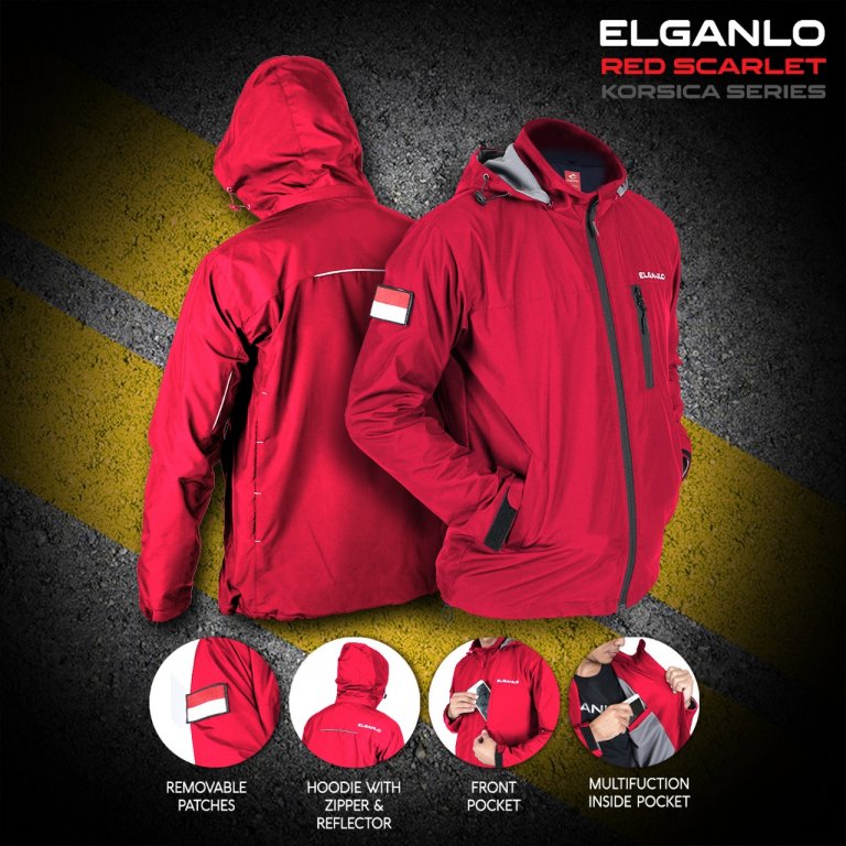 Jeket Korseica series merah